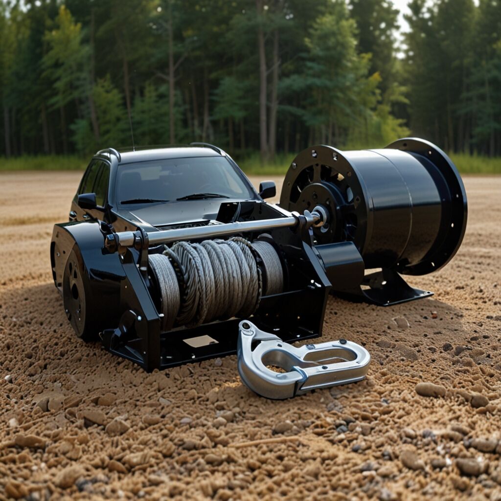 Fast winch cable rewinding capability