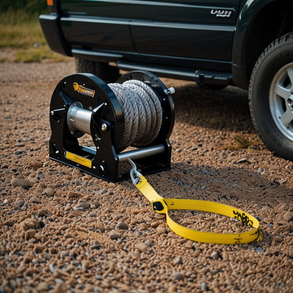Winch hook showcasing easy attachment
