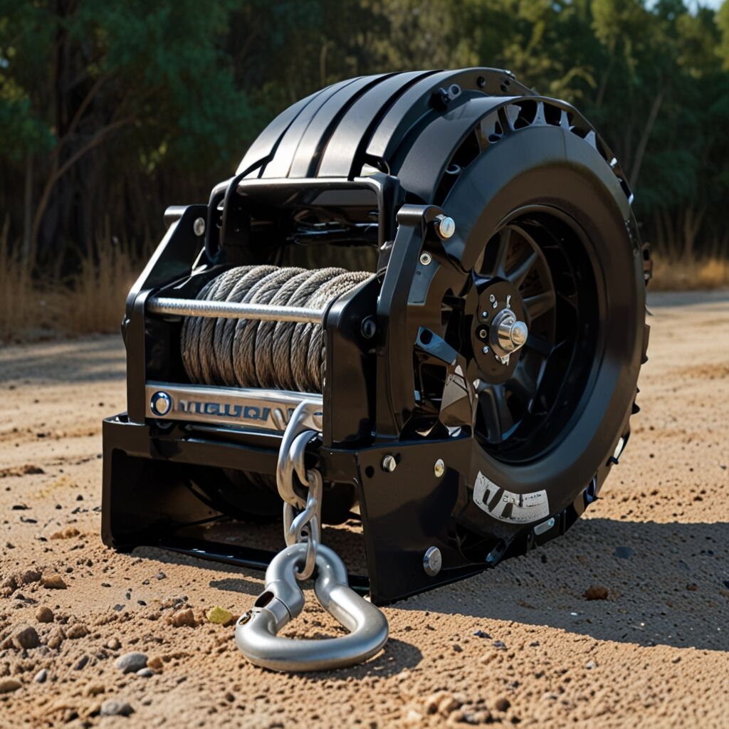 Industrial winch for fast performance