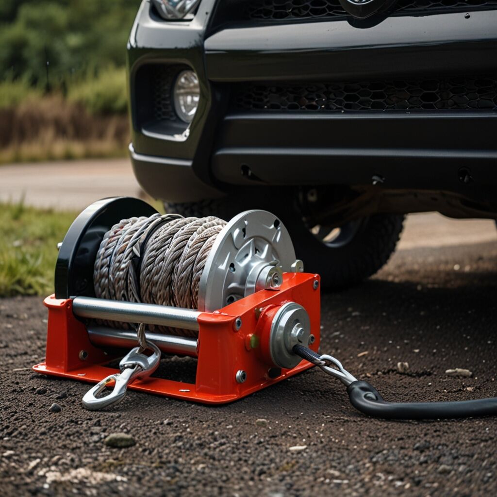 Lightweight winch allows easy transport