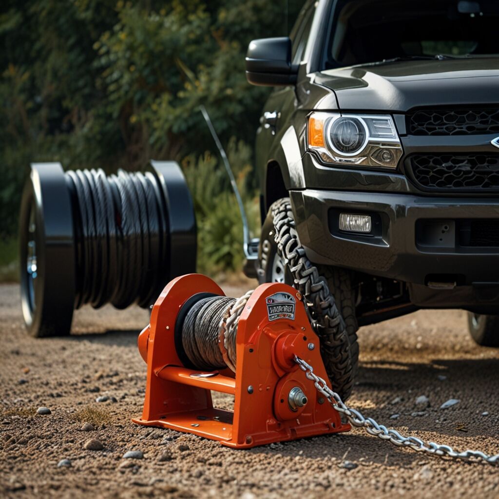 Lightweight winch for easy portability