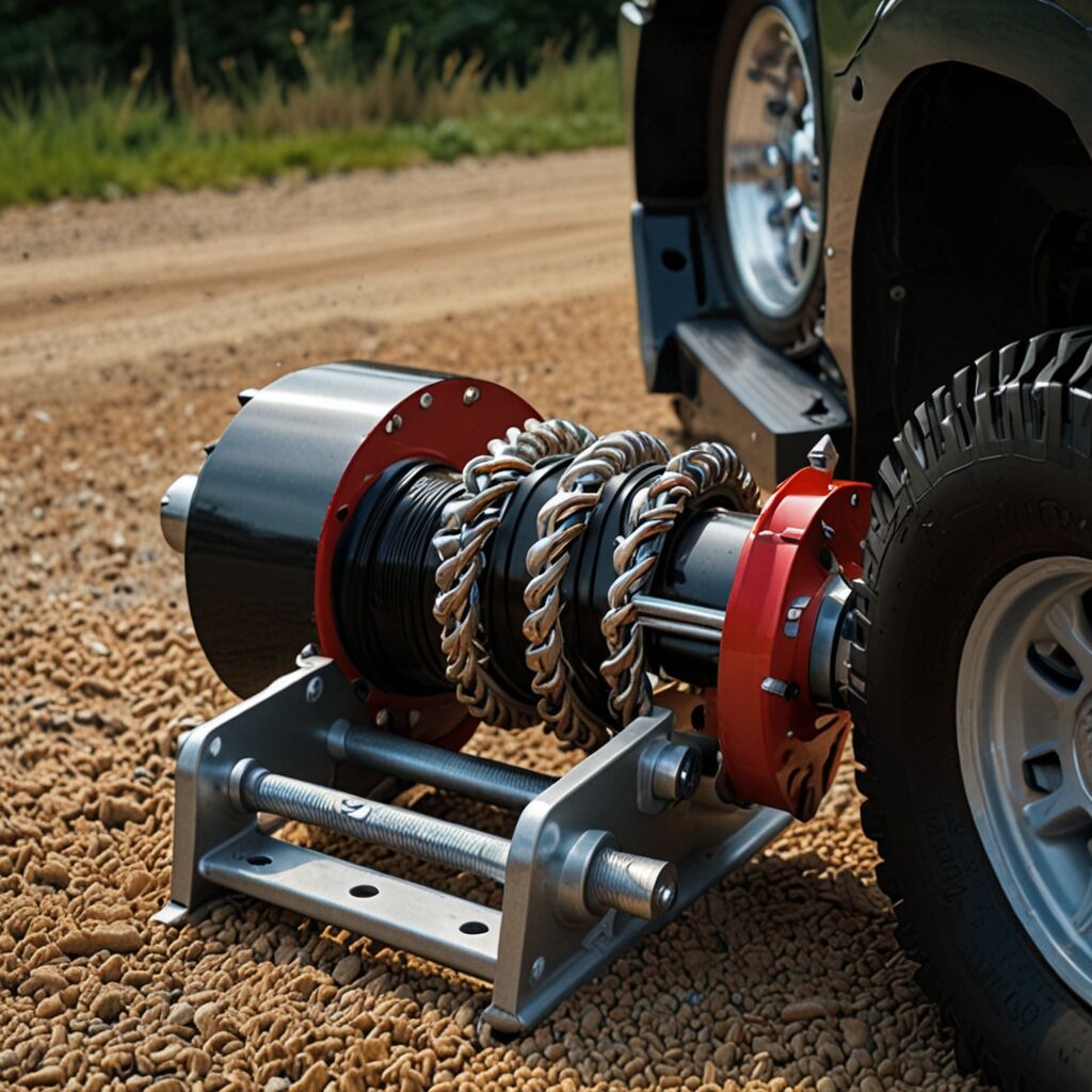 Manual winch with comfortable grip handle