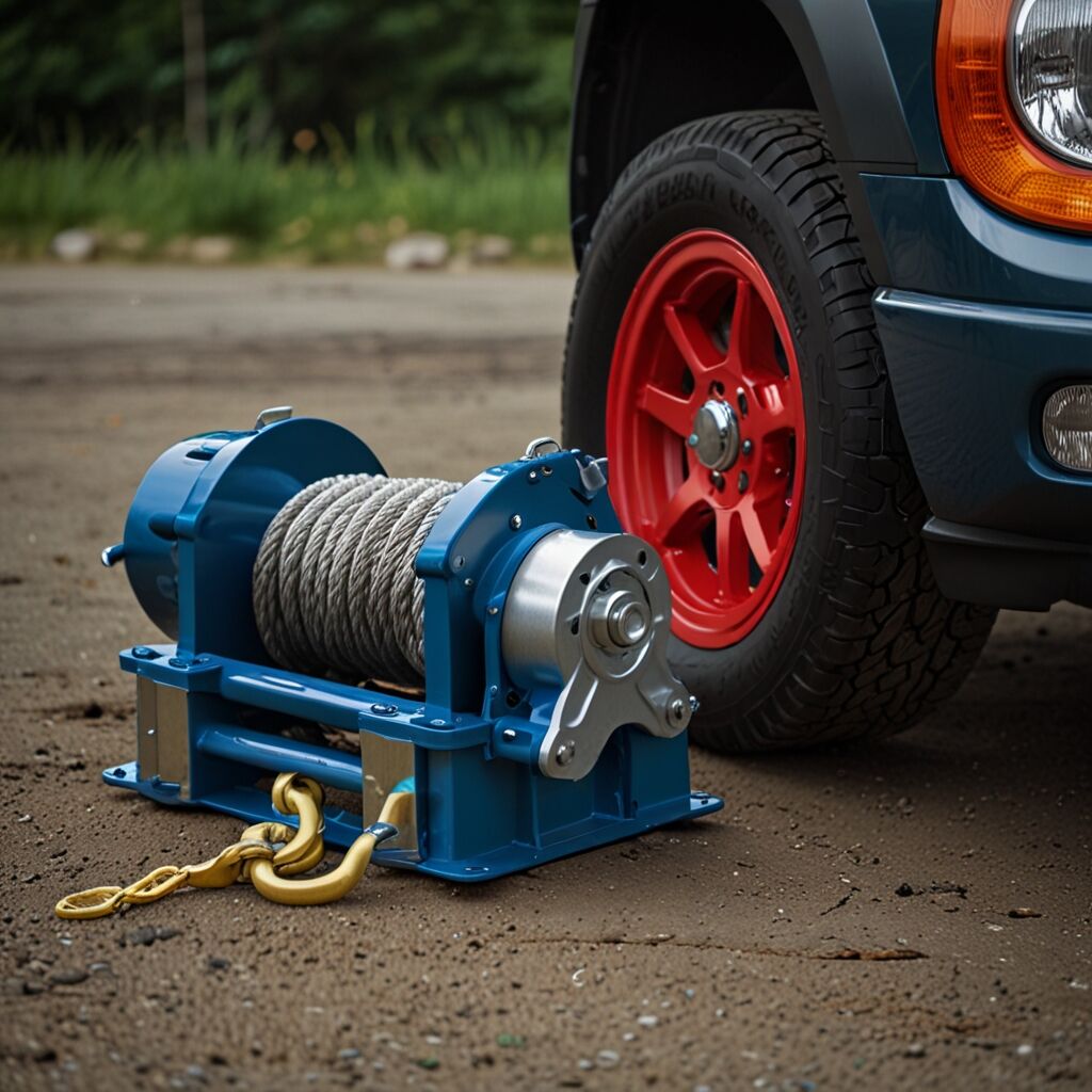 Winch speed adjustment depicted