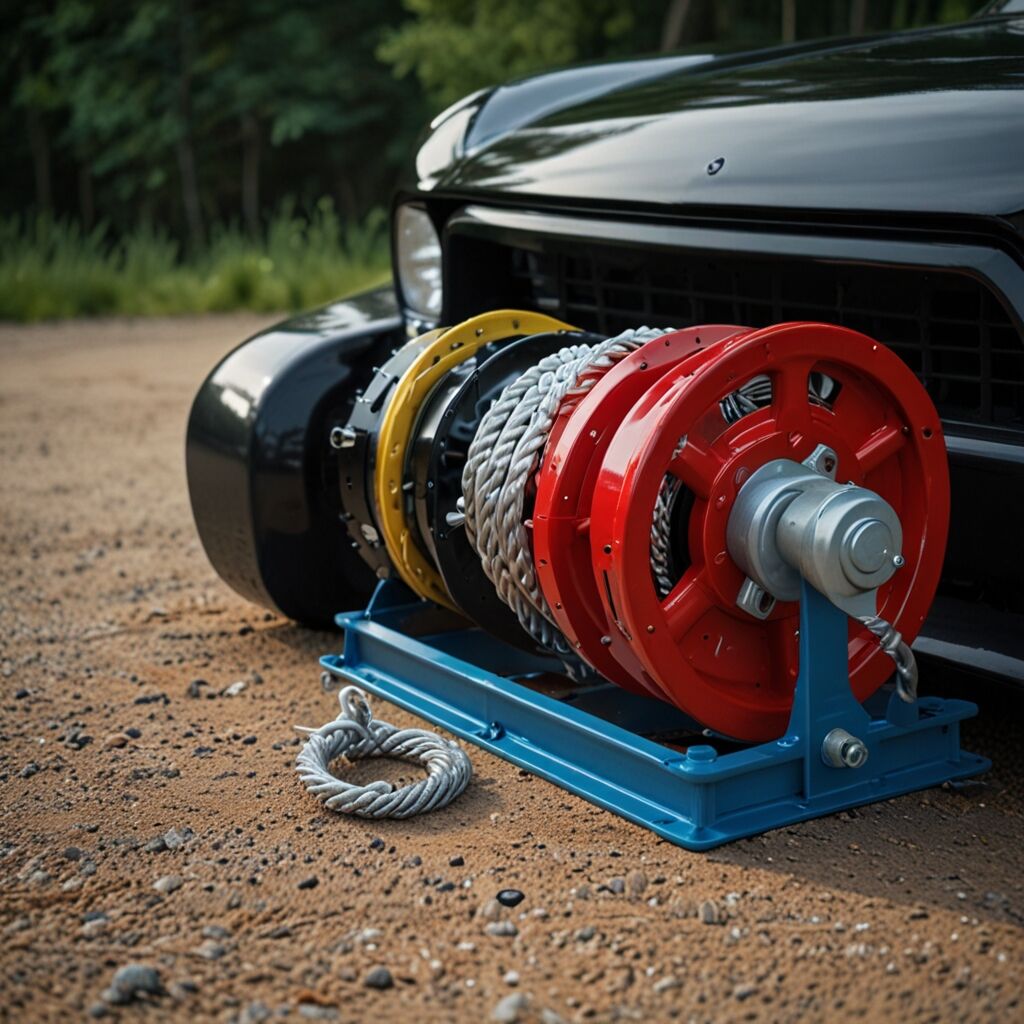 Toolless drill attachment to innovative winch