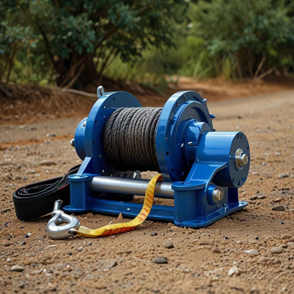 Gas winch with versatile application options